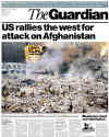 Click on the newspaper front page headlines photo for a larger image. On September 11 and 12, 2001 the world's newspapers print special editions and the world reads about the terrorist attacks on New York City and The Pentagon on 9-11-2001.