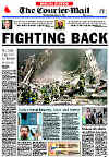 Click on the newspaper front cover picture for a larger image.