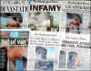 Click on the newspaper front page headlines photo for a larger image. On September 11, 2001 US Newspapers print same day Extra editions and Americans read about the terrorist attacks on New York City and The Pentagon.